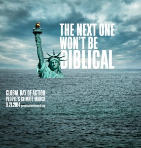 Climate March Poster Design Contest Winner - The Next One Won't Be Biblical